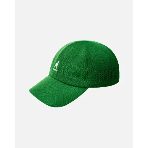 Front view of Kangol Hat Tropic Ventair Space Cap with embroidered logo