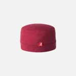 Back view of Cotton Twill Cardinal Army Cap showing adjustable strap