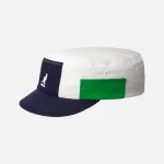 Front view of Kangol Hat Cargo Colors Army Cap with structured design