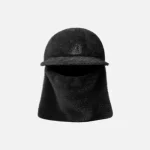 Front view of Kangol Hat Faux Fur Balaclava showing full-face coverage