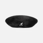 Front view of Kangol Hat Furgora Big Monty Beret showing plush faux fur texture