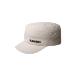 Front view of Kangol Hat Ripstop Grey Army Cap with structured crown