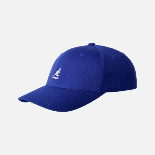 Front view of Kangol Hat Wool FlexFit Baseball Cap with structured crown