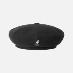 Front view of Kangol Hat Wool Jax Beret showing structured wool design