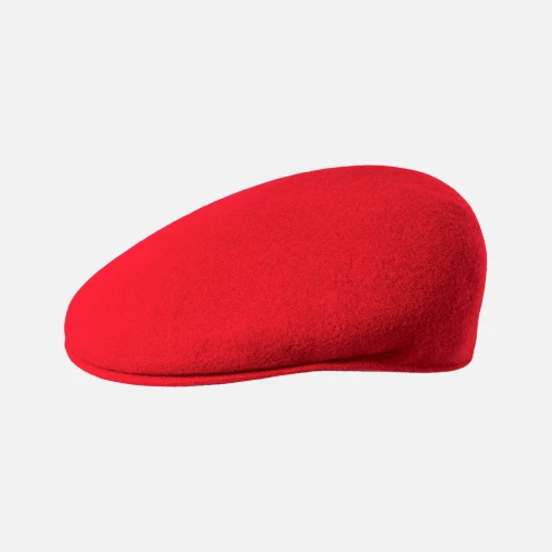 Kangol Hat Wool Red Flat Cap Front View