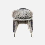 Front view of Kangol Hat Wool Ushanka with structured wool crown