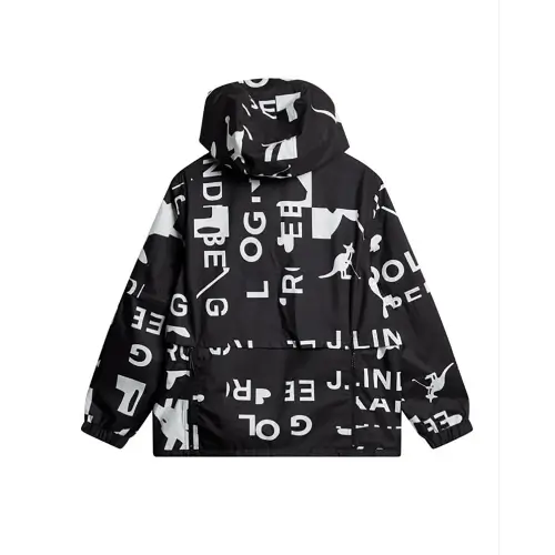 Back view of Kangol J.Lindeberg All Gear Outerwear Hoodie showing sleek outerwear design