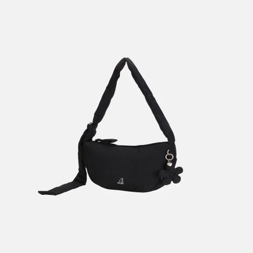Kangol WD Puffer Round Cross Bag Black