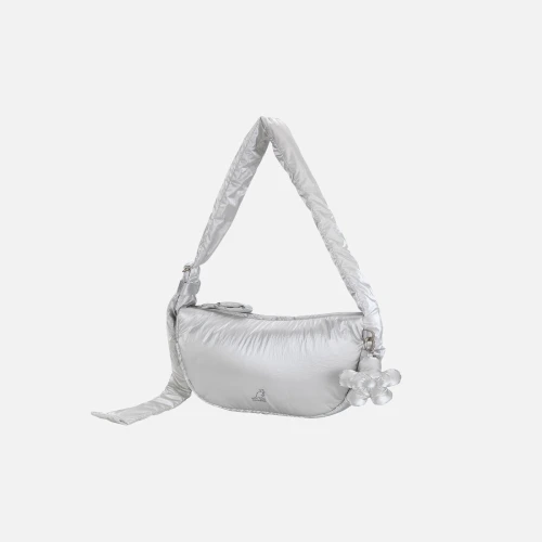 Kangol WD Puffer Round Cross Bag front view quilted round crossbody bag
