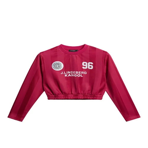Front view of Kangol x J.Lindeberg Fiona Football Vivacious Jersey