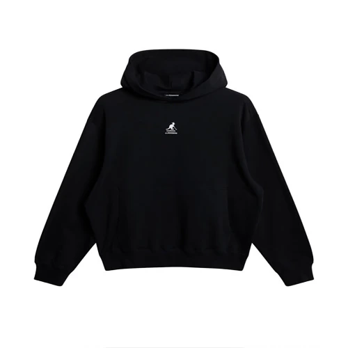 Front view of Kangol x J.Lindeberg Roberto Hoodie showing clean design, hood, and kangaroo pocket