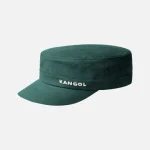 Kangol Cotton Green Twill Army Cap front view military green cotton cap