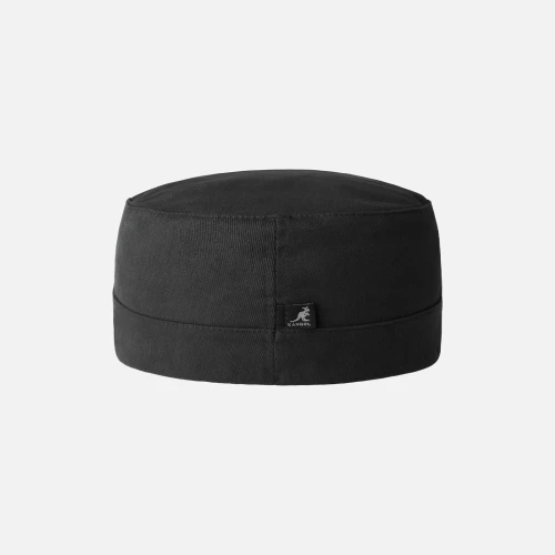 Kangol Hat Cotton Black Twill Army Cap Back
